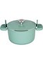 Msa Shop Leo Phantom Non-Stick Deep Pot with Lid 24 cm Forest Green 931845 - 2