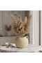 Rustic Beige Ceramic Amphora Vase with Dual Handles | Handcrafted Textured Décor Vase for Home, Majlis & Table - 2