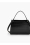 Textured Shoulder Bag with Detachable Strap - 5