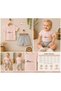100% Cotton Love Printed Summer Two-Piece Baby Girl Set with Shorts - 2