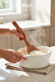 3-Piece Bamboo Wooden Spoon Set Serving Ladle Sauce Soup Stew Mixing Spoon - 4