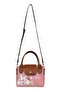 Women's Vegan Beige Medium Handbag - Bunny Love Design - 4