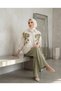 Oversize Linen Set with Embroidered Stones - 3