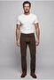 Brown Velvet Zippered Sports Pants - 5