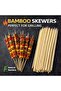 Natural Bamboo BBQ Grill Skewers Sticks for Barbecue and Kebabs - 2