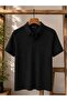 Glow Slim Fit Men's Polo Collar Short Sleeve T-Shirt 7742 - 3