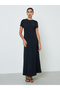 Black 2-Piece Front Open Abaya and Dress Modest Set - 6