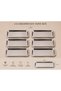 Stainless Steel Silver 6-Piece Rectangular, Baton Tray, Presentation Dish Multipurpose Plate