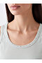 Lcw Everyday Green U-Neck Women's Studded Tank Top - 3