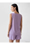 Lilac V-Neck Modal Blend Women's Undershirt - 4