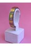 Double Color Gold Silver Steel Bracelet Unisex Water Resistant Steel Flexible Bracelet 18 cm