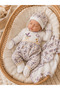 Spring Branch Embroidered Muslin 10 Piece Newborn Baby Girl Hospital Discharge Bodysuit Set 0-3 Months Boxed / Birth Gift - 5