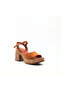 Tan Suede Women's Platform Heeled Sandals – Genuine Leather Lined Casual and Stylish Summer Shoes - 3