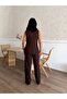 Women's Vest Pants Gold Button Detailed Stylish Two-Piece Set - 3