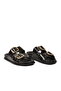 Black Double-Striped Lightweight Women's Slippers S-233 Z - 4