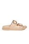 Beige Double-Striped Lightweight Women's Slippers S-233 Z - 3
