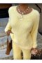 Women's Plush Look Oversize Basic Knitwear Sweater - 3