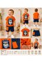 Baby Boy Find Your Wild Teddy Bear Printed Cotton Top and Bottom Summer Set - 6