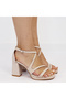 Sandale elegante cu platformă bej 3263 M12 - 3