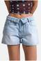 Women's Ice 4S6-3 Mini Length Denim Shorts with Belt Detail - 3