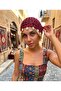 Hand Knitted Mesh Beanie with Glittery Seashell Detail Bohemian - Beach Accessory - Hair Bandana - Beanie - 3