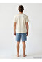 Blue Standard Fit Men's Shorts Pajama Set - 4