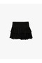 Lace Detailed Layered High Waist Mini Skirt - 4