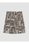 Trendlucky Women's Patterned Shorts with Elastic Waist - 7