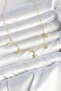 Brass Gold Color Row Minimal Polar Star Model Women's Necklace - 2