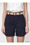 Trendlucky Women's Pleated Jean Shorts with Belt in Difference Colors - 3