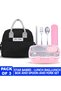 -Insulated Lunch Bag with 304 Stainless Steel Bento Lunch Box – 4-Compartment Leak-Resistant Food Container with Stainless Steel Cutlery Set - 2