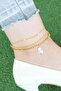 Rose Color Chain Women's Figured Hal Hal - 2