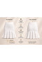 Women's White Scuba Fabric Flounce Mini Skirt Wrinkle-Resistant - 5