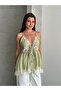 Women's Lace Strap Tie V-Neck Bohemian Summer Blouse