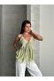 Women's Lace Strap Tie V-Neck Bohemian Summer Blouse - 5