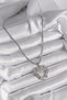 316L Steel Silver Color Italian Chain Mix Color Zircon Stone Detail Heart Model Women's Necklace - 2