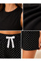 Women's Sleeveless Viscose Fabric Pajama Set with Bermuda Shorts - 5