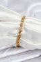 316L Steel Gold Color Women's Bracelet Suitable for Writing Letters - 2