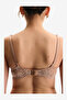 Women Cosy Lace Beige Wireless Padded Bra - 2