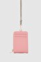 Palm Neck Strap Women's Wallet Pink - 2
