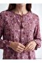 Tie-Neck Floral Blouse (S6) - 3