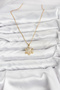 316L Steel Chain Gold Color Snowflake Model Zircon Stone Women's Necklace - 2