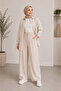 Muslin Fabric Wide Leg Trousers