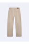 Larrıe Baggy Mid-Waist Beige Jean Pants - 2