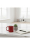 Red & White Ceramic Mug – 350 ml - 4