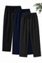 Set of 3/Pack Unisex Men'S/Women's Regular Fit/Comfortable Cut/Comfortable Fit Multi-Color Pipe/Straight Leg Sweatpants