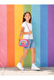 Rainbow Patterned Pink Girls' Shoulder Bag, Girls' Shoulder Bag, Rainbow Bag, Pink Children's Bag - 7