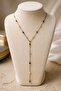 Luxurious Zircon Stone Figured Flashy Y Necklace - 2