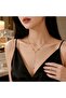 Luxurious Figured Zircon Stone Y Necklace