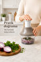 700 ml Hand Pressed Manual Vegetable Onion Garlic Chopper with 3 Blades - 3